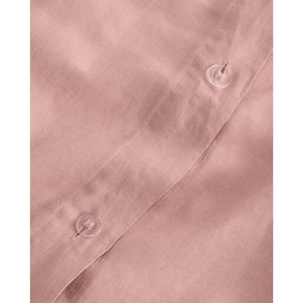 Quince European Linen Duvet Cover Full/Queen Rose Pink Button Closure New In Bag - Picture 5 of 8